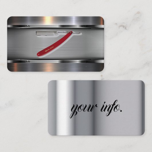 理容師名刺 名刺 (正面/裏面)