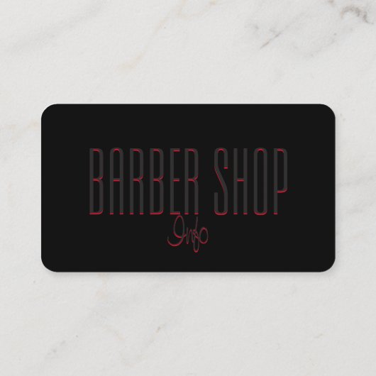 理容師名刺 名刺 (裏面)