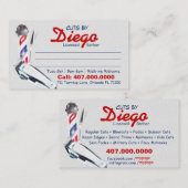 理容師名刺(理容師ポールとシアーズ) 名刺 (正面/裏面)