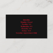 理容師名刺(QRコード付き) 名刺 (裏面)