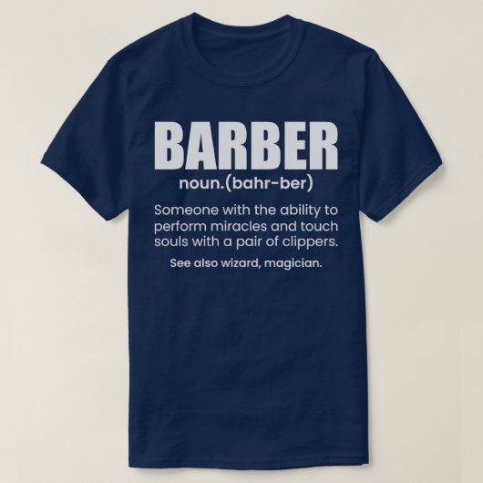 理容師定義名詞 Tシャツ (デザイン正面)
