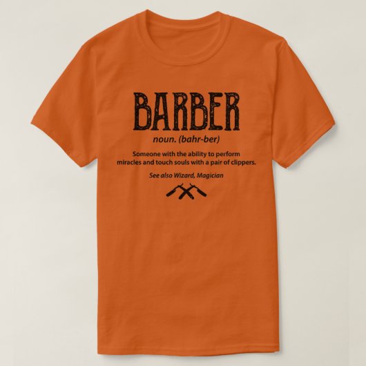理容師定義理容師クラシックTシャツ Tシャツ (デザイン正面)