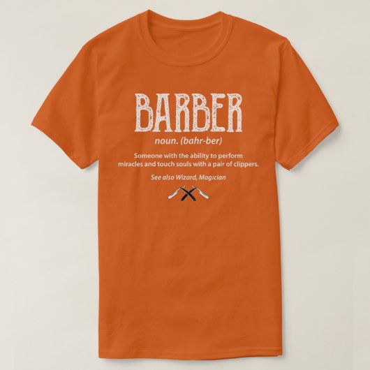 理容師定義理容師 Tシャツ (デザイン正面)