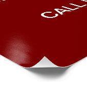 理容師店の開店時間カスタム ポスター (コーナー)