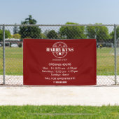 理容師店の開店時間カスタム 横断幕 (インサイチュ)