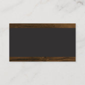 理容師店はさみ | 理容師極 | 木製トリム 名刺 (裏面)