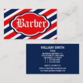 理容師店看板レトロヴィンテージ名刺 名刺 (正面/裏面)