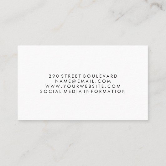 理容師店 | はさみアクセサリー 名刺 (裏面)