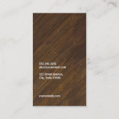 理容師店 | ゴールデン 名刺 (裏面)