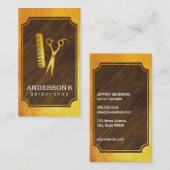 理容師店 |ゴールデンII 名刺 (正面/裏面)