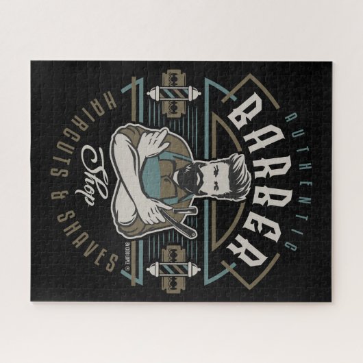 理容師店 ジグソーパズル (横)