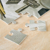 理容師店 ジグソーパズル (側面)