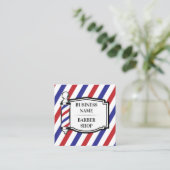 理容師店 スクエア名刺 (スタンド正面)