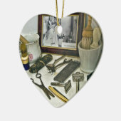 理容師店 セラミックオーナメント (左)