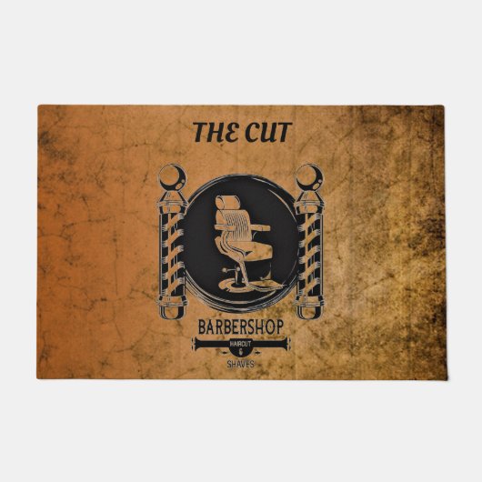 理容師店 ドアマット (正面)