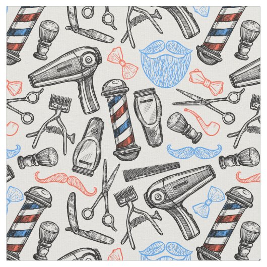 理容師店 ファブリック (クローズアップ)