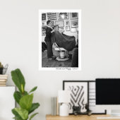 理容師店 ポスター (ホームオフィス)