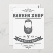 理容師店 ポストカード (正面/裏面)