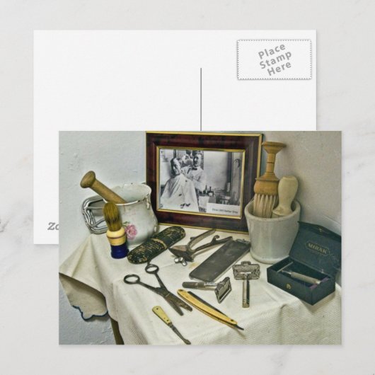 理容師店 ポストカード (正面/裏面)