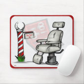 理容師店 マウスパッド (マウス)