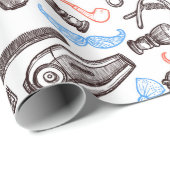 理容師店 ラッピングペーパー (ロールコーナー)