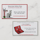 理容師店 予約カード (正面/裏面)