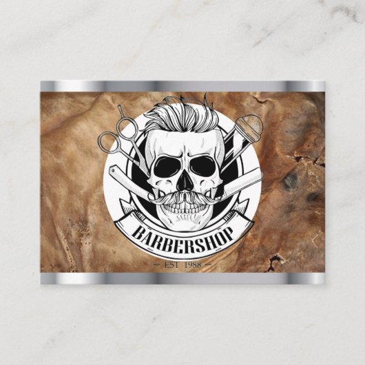 理容師店 名刺 (正面)