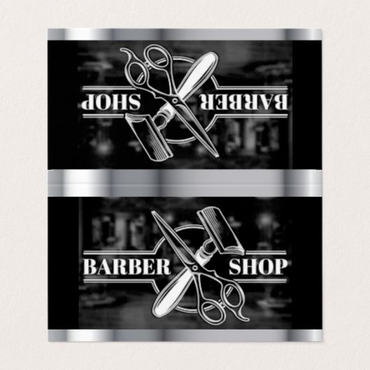 理容師店 名刺 (外部フラット)