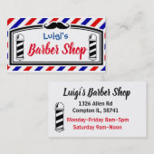 理容師店 名刺 (正面/裏面)