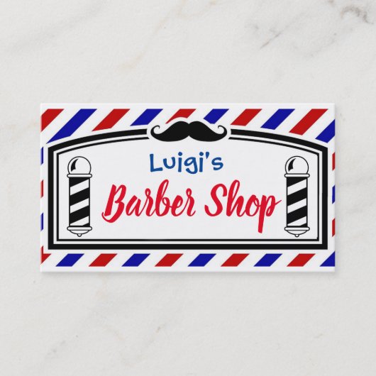 理容師店 名刺 (正面)