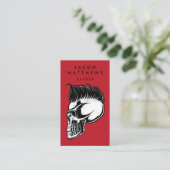 理容師店 |散髪・ひげそり – 四角い名刺 名刺 (スタンド正面)