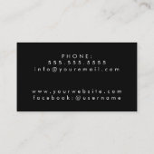 理容師店 |散髪・ひげそり – 四角い名刺 名刺 (裏面)