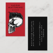 理容師店 |散髪・ひげそり – 四角い名刺 名刺 (正面/裏面)