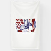 理容師店 横断幕 (縦)