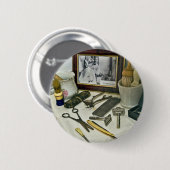 理容師店 缶バッジ (正面&裏面)