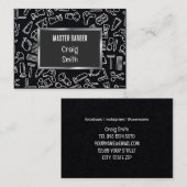 💇 ♂️‍理容師料 名刺 (正面/裏面)