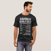 理容師時給 Tシャツ (正面フル)