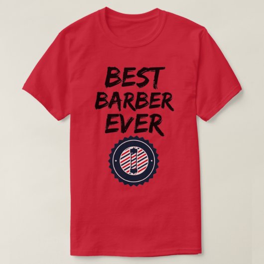 理容師最高のエバおもしろいギフトアイディア Tシャツ (デザイン正面)