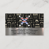 理容師極 |パターン |割引 名刺 (裏面)