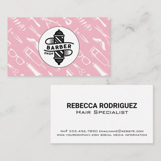 理容師極 | ヘアのカッティングアクセサリ 名刺 (正面/裏面)