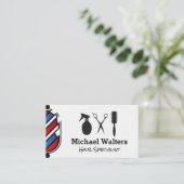 理容師極 | ヘアのカットツール 名刺 (スタンド正面)