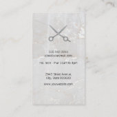 理容師極 |ホワイトストーン |はさみ 名刺 (裏面)