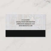 理容師極 | ホワイトマーブル 名刺 (裏面)