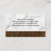 理容師極 |理容師ショップ |大理石ウッド 名刺 (裏面)