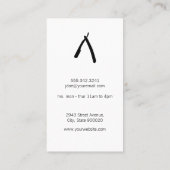 理容師極 |理容師スタイリッシュの髪 名刺 (裏面)