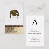 理容師極 |理容師スタイリッシュの髪 名刺 (正面/裏面)