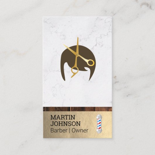 理容師極 |理容師スタイリッシュの髪 名刺 (正面)