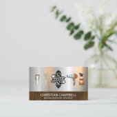 理容師極 | 理容師店 | 金属理容師ツール 名刺 (スタンド正面)