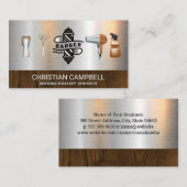 理容師極 | 理容師店 | 金属理容師ツール 名刺 (正面/裏面)