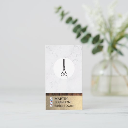 理容師極 | 理容師鋏 名刺 (スタンド正面)